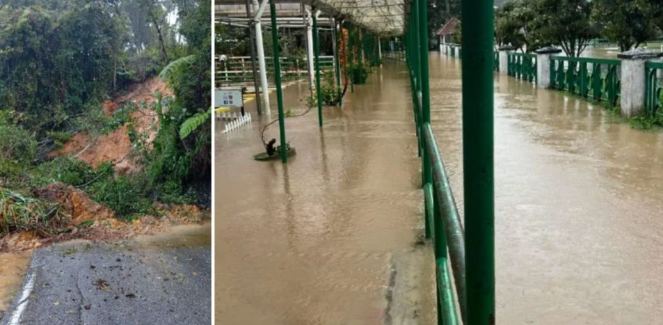 TANAH RUNTUH, BANJIR KILAT JEJAS BEBERAPA LOKASI DI CAMERON HIGHLANDS